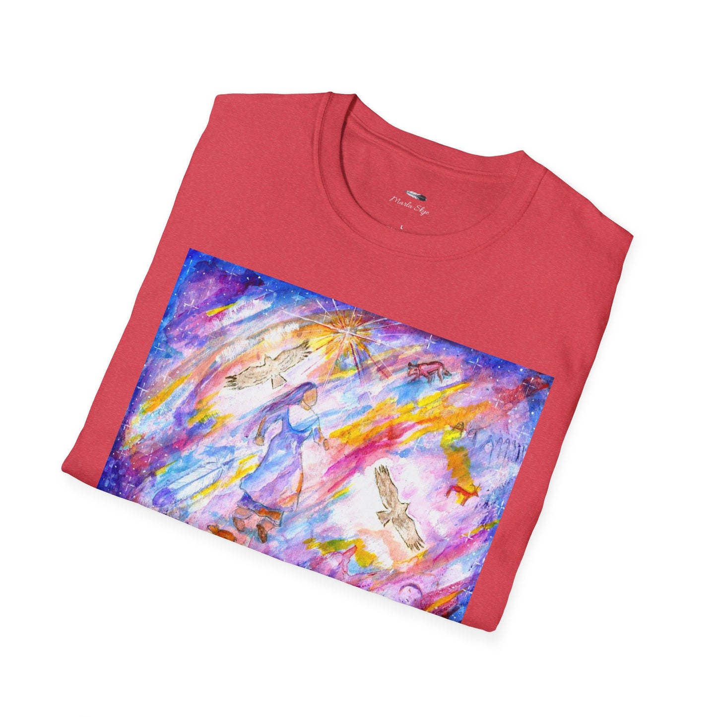 Colorful Softstyle T-Shirt, Artwork by Marla Skye