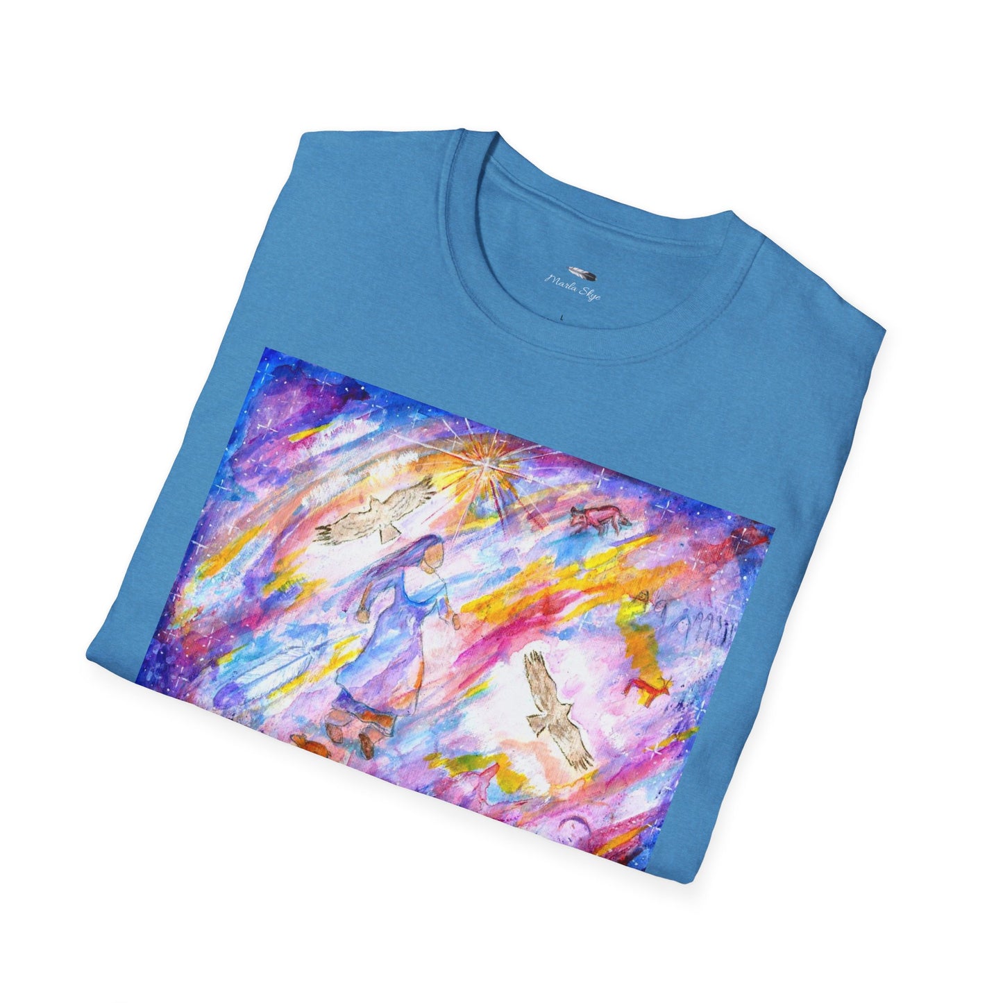 Colorful Softstyle T-Shirt, Artwork by Marla Skye