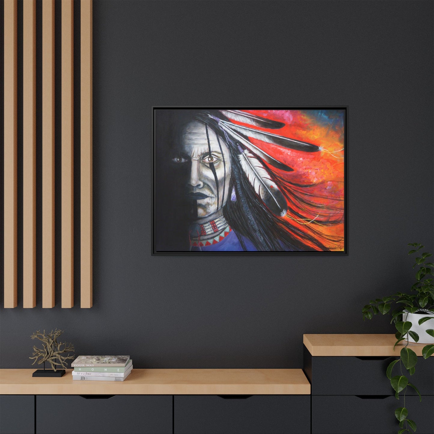 "Spirit Warrior" Artwork by Marla Skye Canvas Print