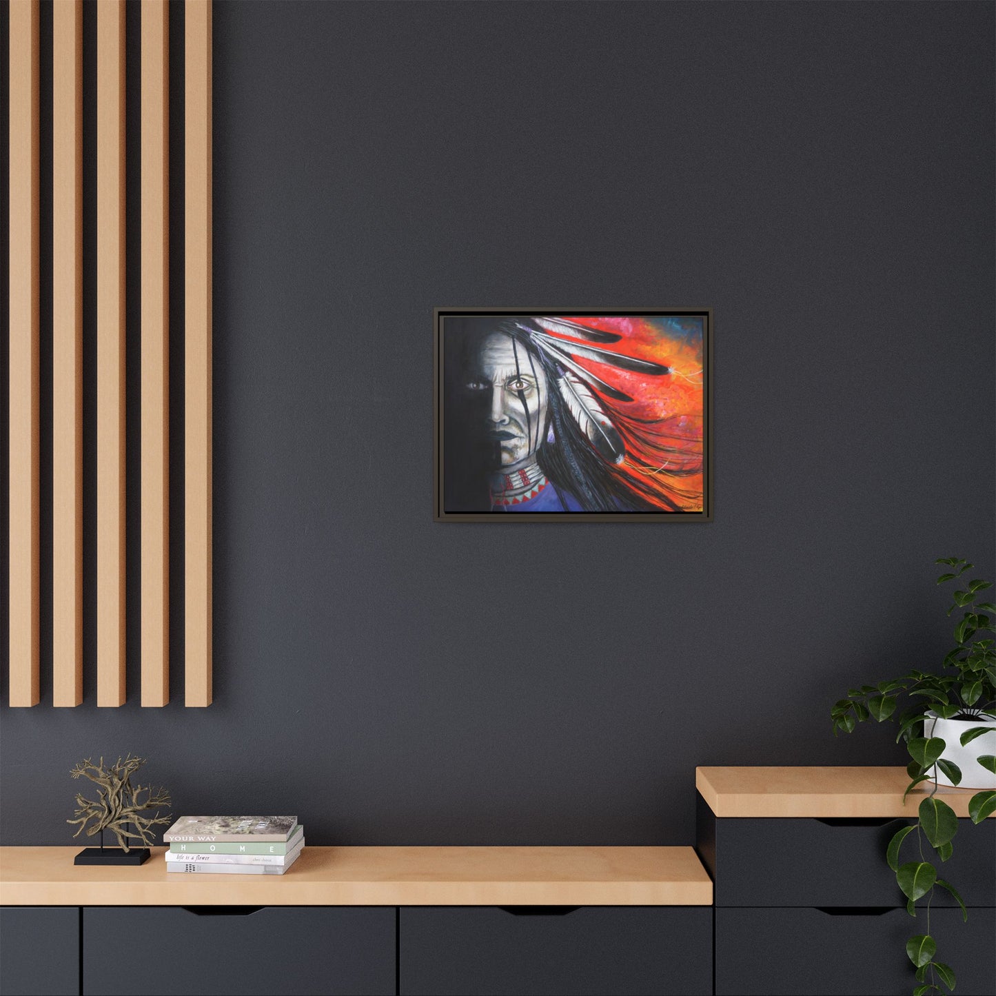 "Spirit Warrior" Artwork by Marla Skye Canvas Print