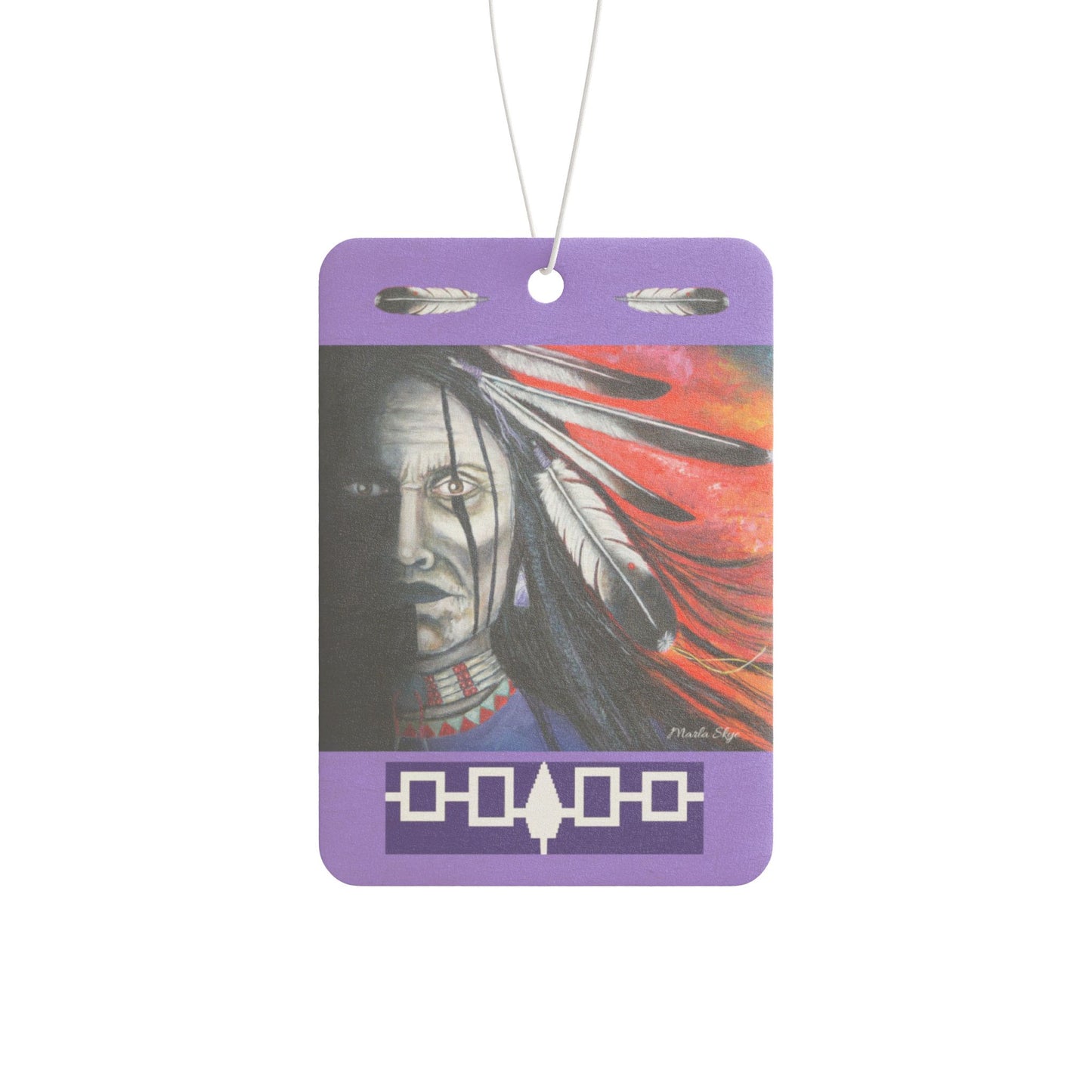 Scented Car Air Freshener - Spirit Warrior - Inspirational Design