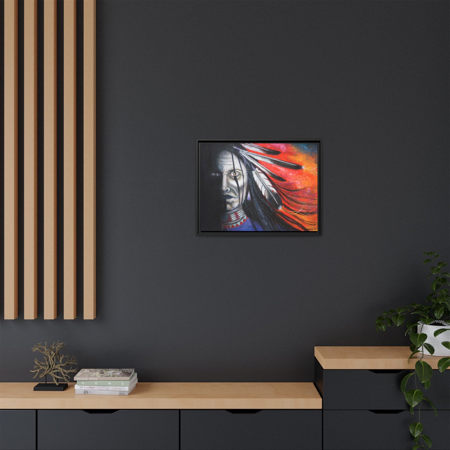 "Spirit Warrior" Artwork by Marla Skye Canvas Print