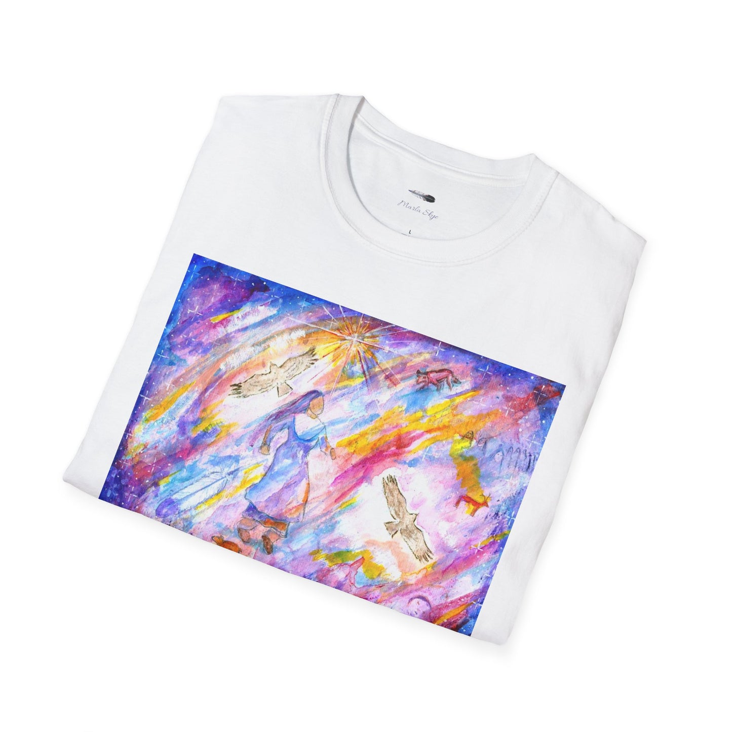 Colorful Softstyle T-Shirt, Artwork by Marla Skye