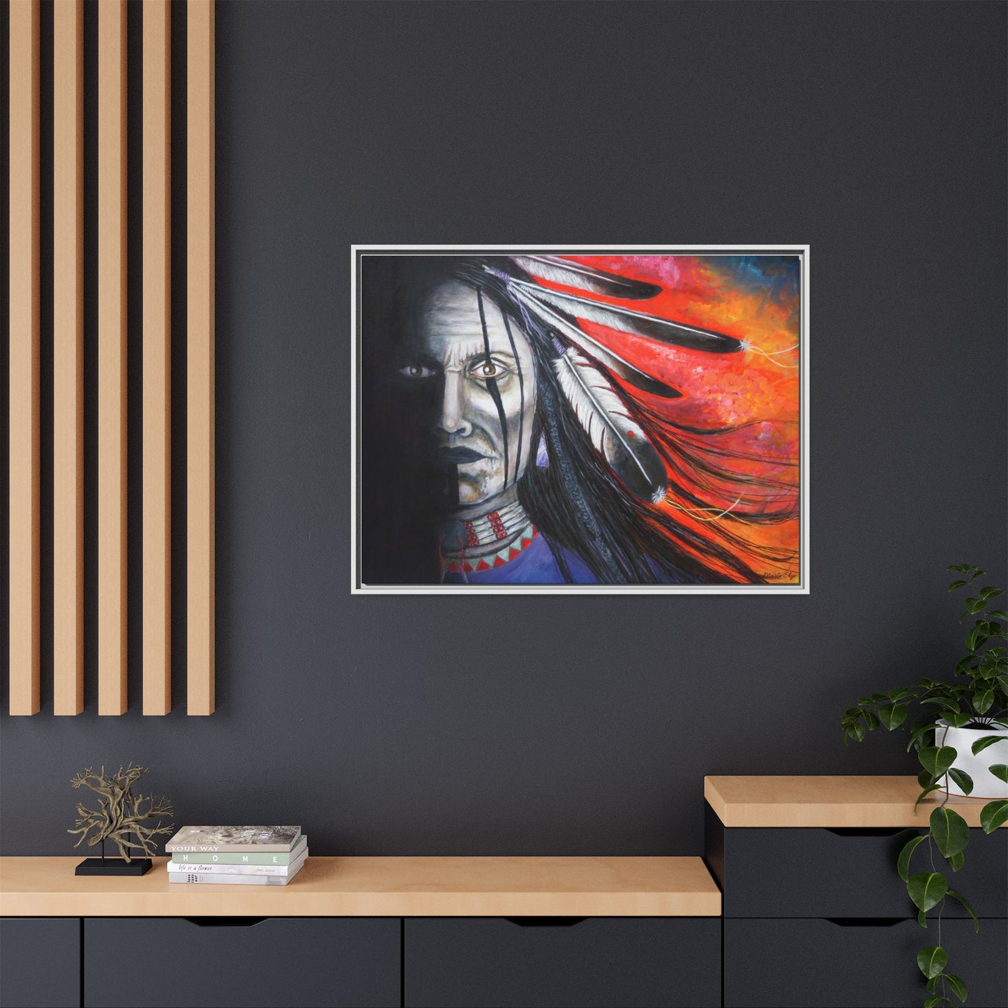 "Spirit Warrior" Artwork by Marla Skye Canvas Print