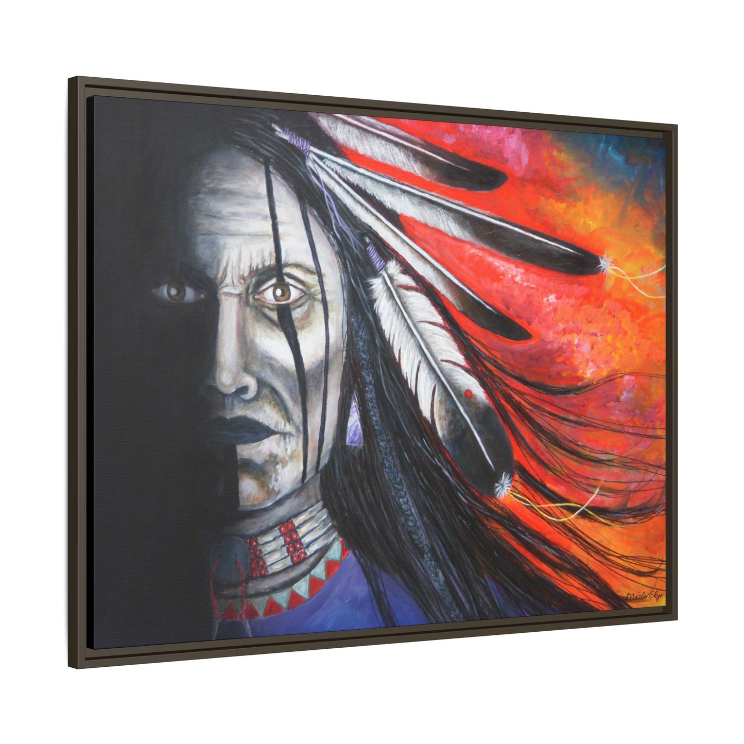 "Spirit Warrior" Artwork by Marla Skye Canvas Print