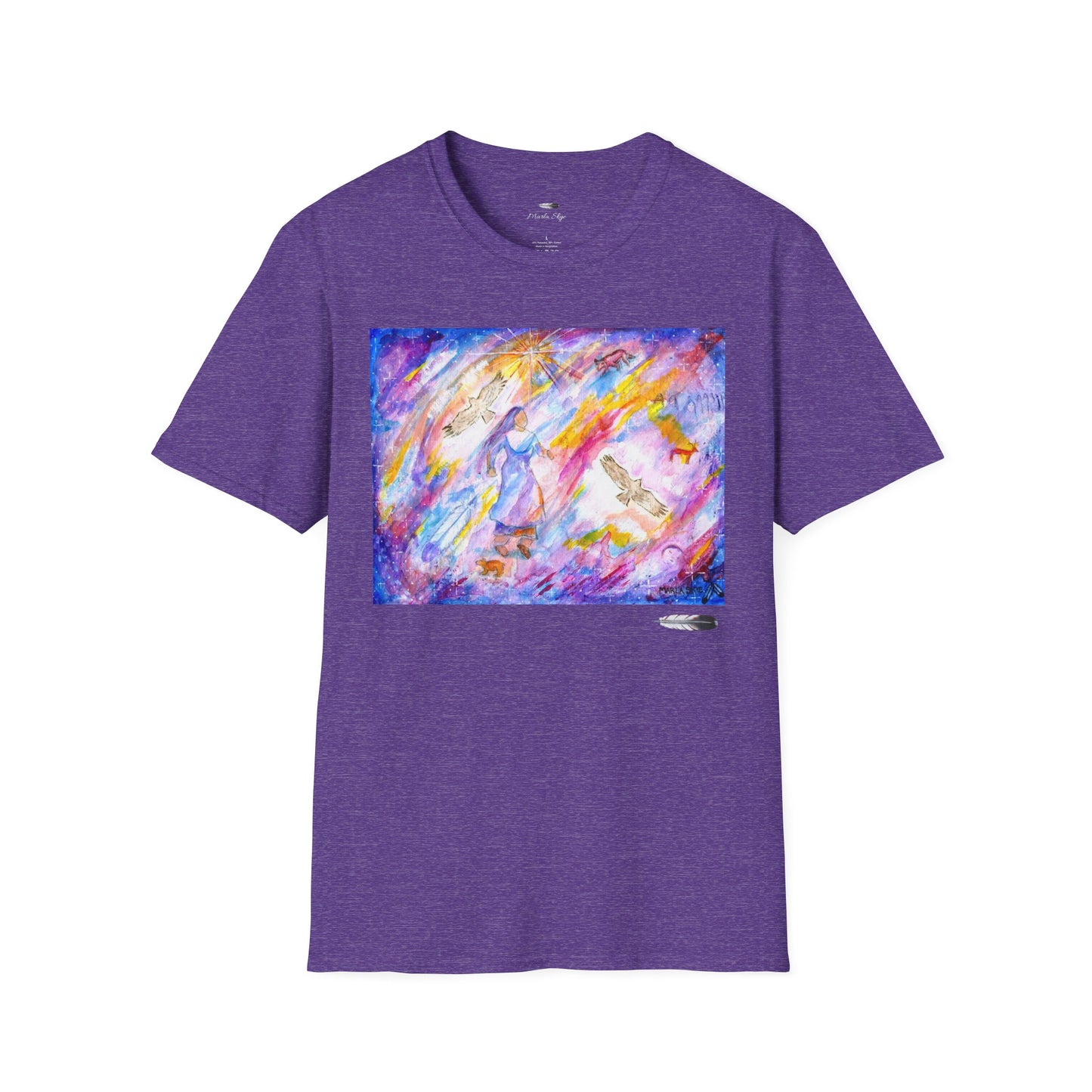 Colorful Softstyle T-Shirt, Artwork by Marla Skye
