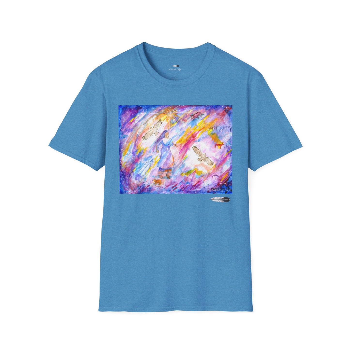 Colorful Softstyle T-Shirt, Artwork by Marla Skye