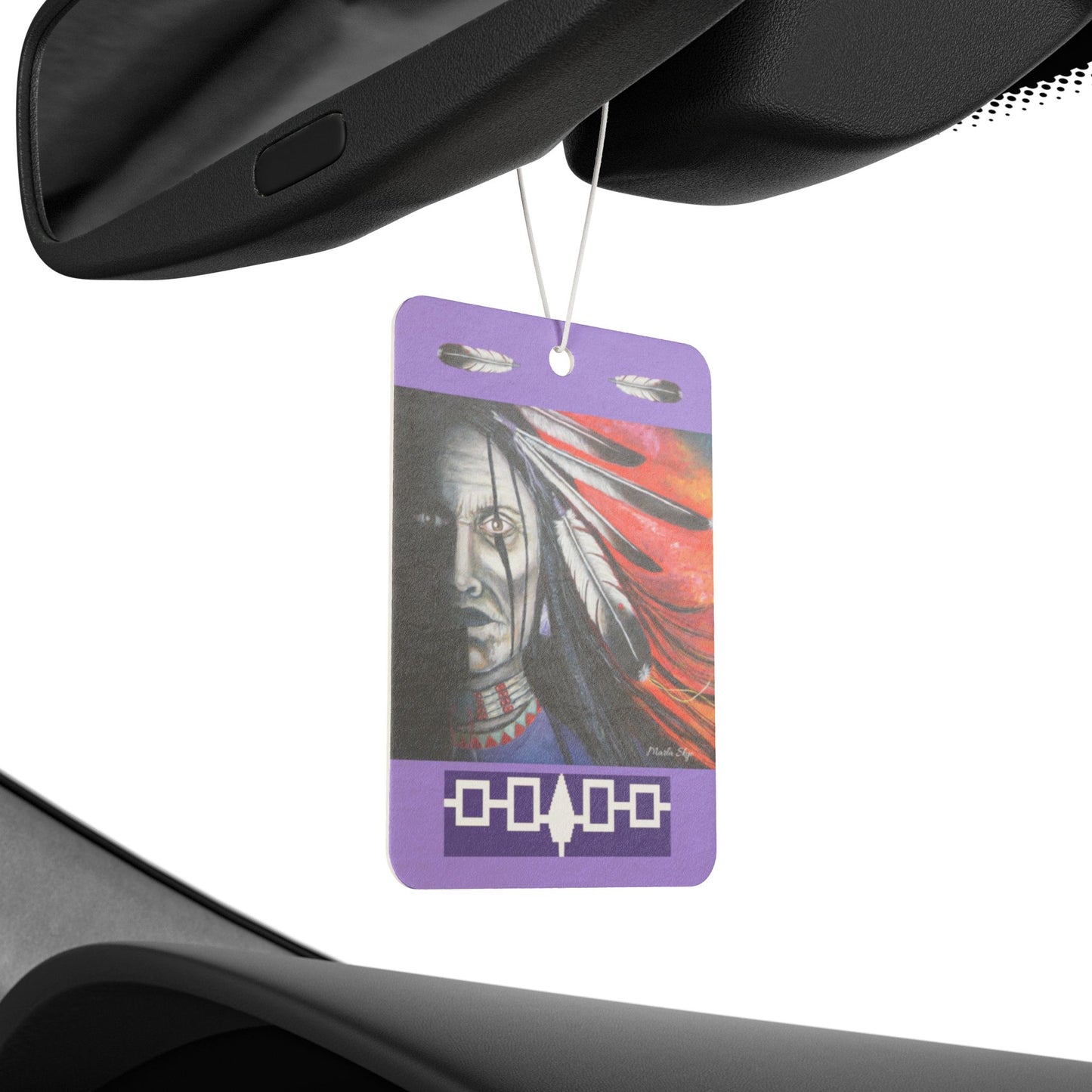 Scented Car Air Freshener - Spirit Warrior - Inspirational Design