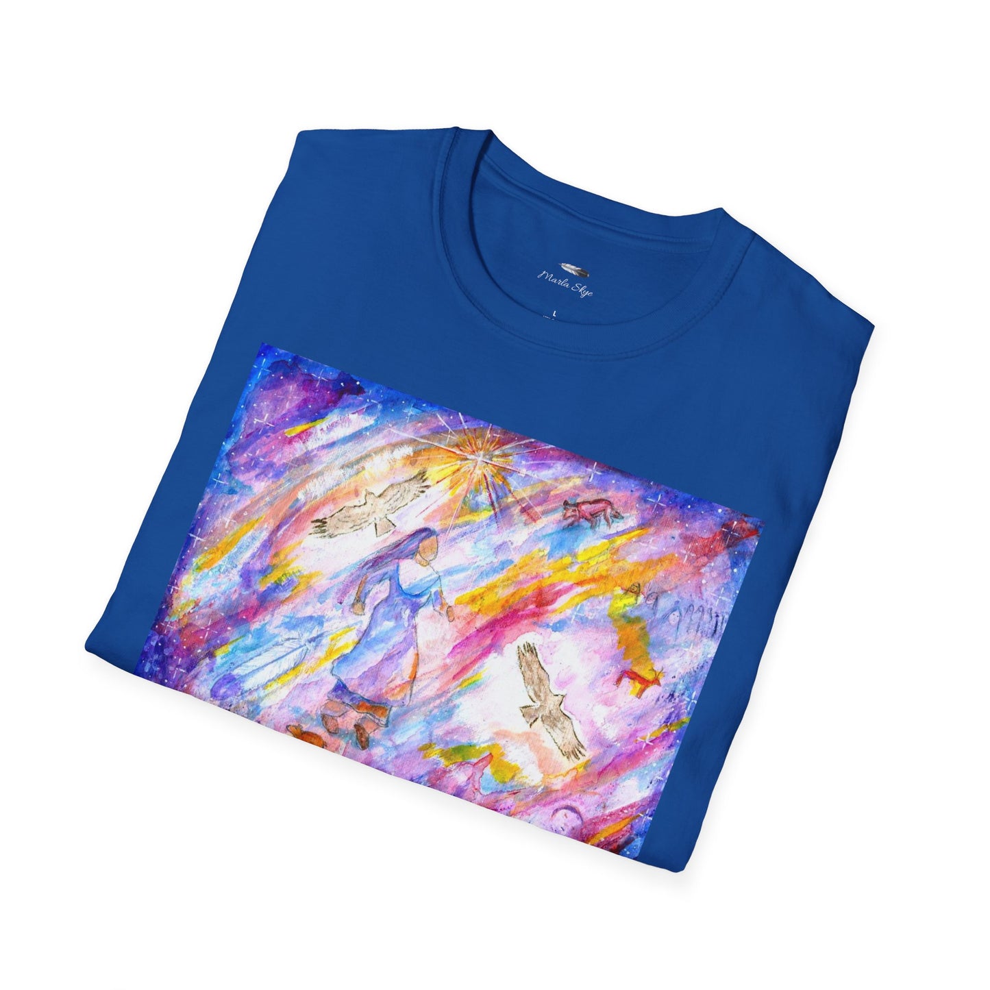Colorful Softstyle T-Shirt, Artwork by Marla Skye