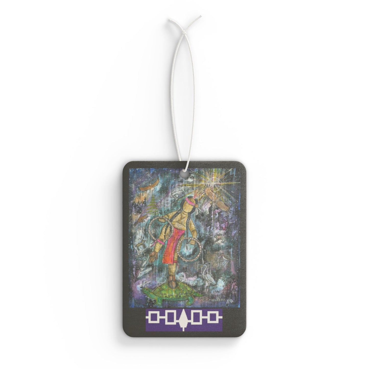 Colorful Car Air Freshener with Unique Artwork "Harmony" by Marla Skye