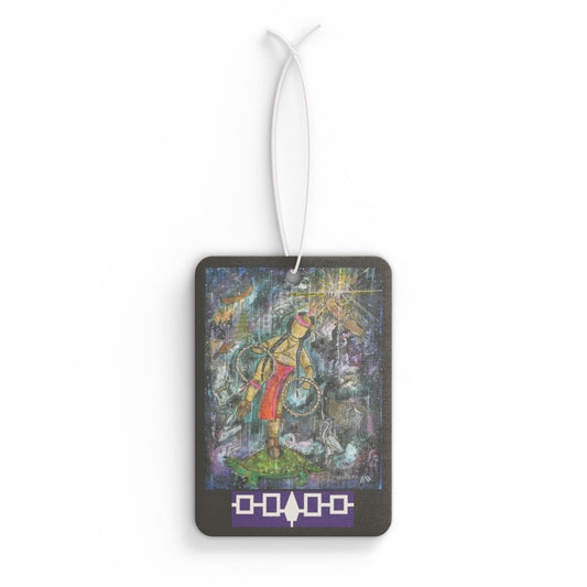 Colorful Car Air Freshener with Unique Artwork "Harmony" by Marla Skye