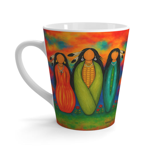 Vibrant Latte Mug  "Three Sisters"