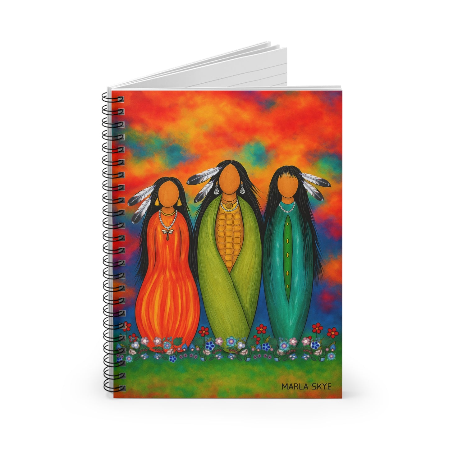 Spiral Notebook - "Three Sisters" Artwork by Marla Skye