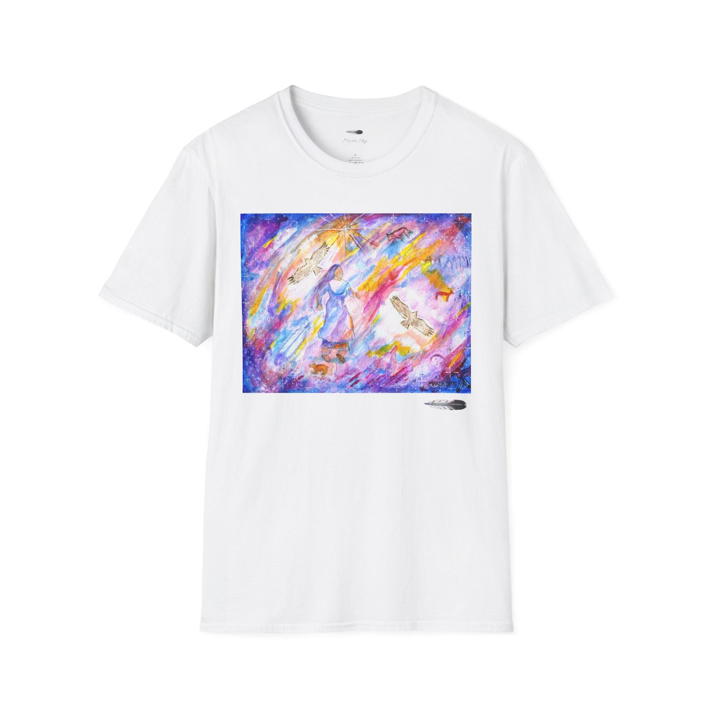 Colorful Softstyle T-Shirt, Artwork by Marla Skye