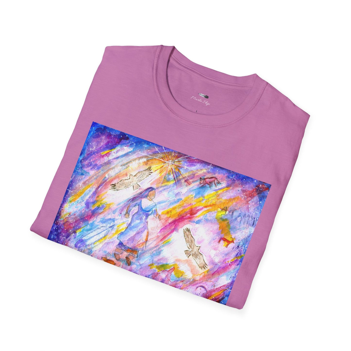 Colorful Softstyle T-Shirt, Artwork by Marla Skye
