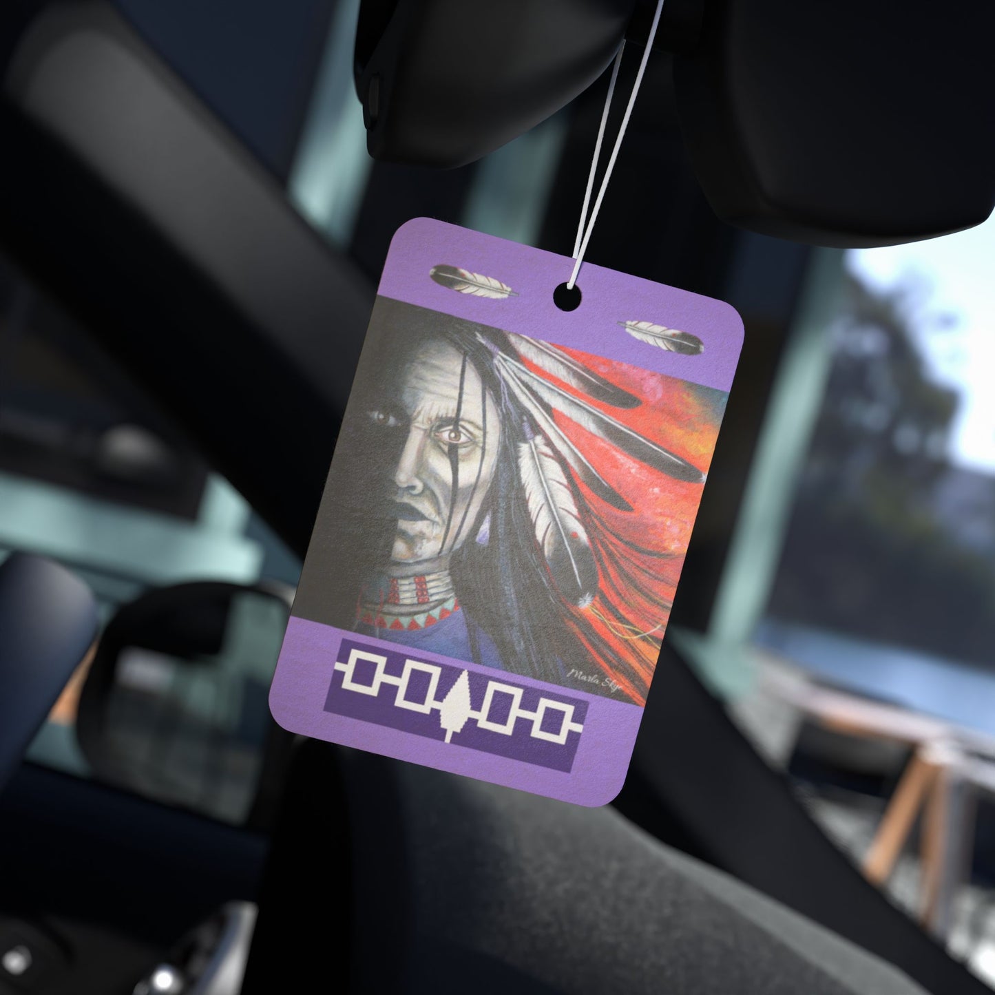Scented Car Air Freshener - Spirit Warrior - Inspirational Design