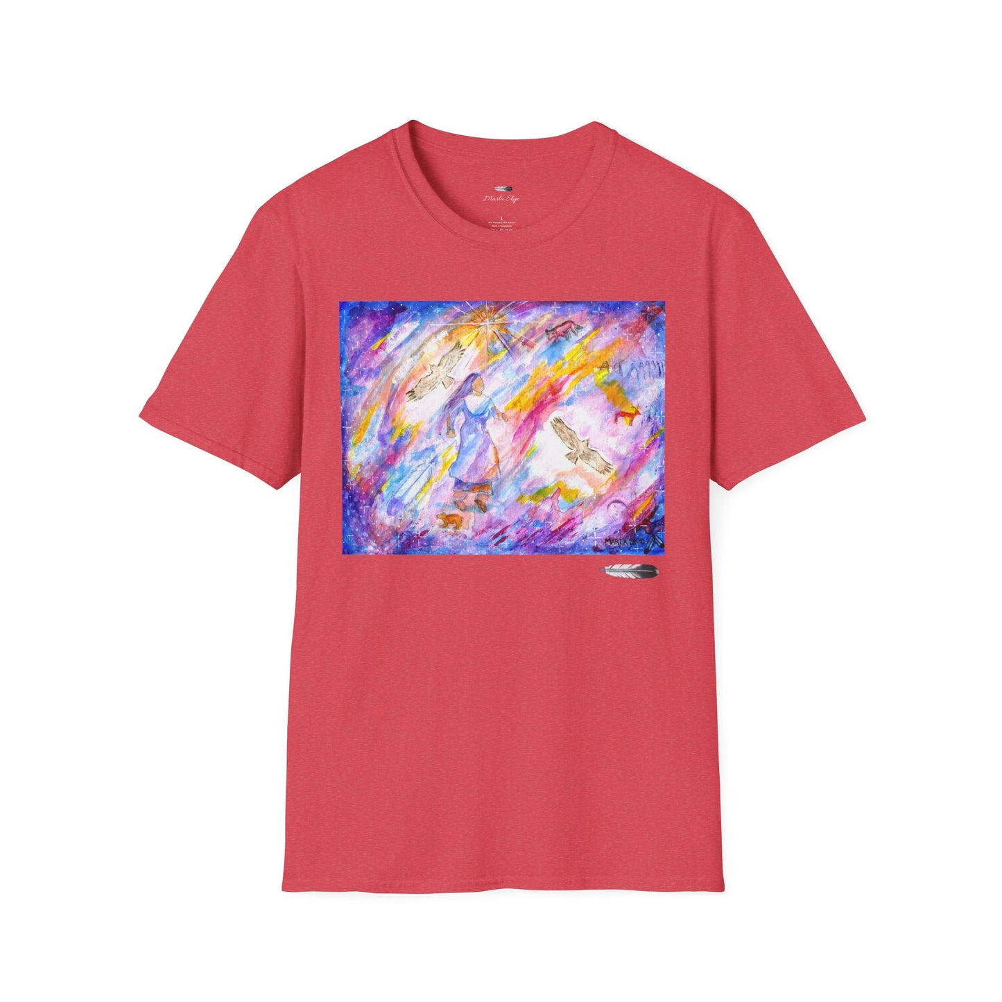 Colorful Softstyle T-Shirt, Artwork by Marla Skye