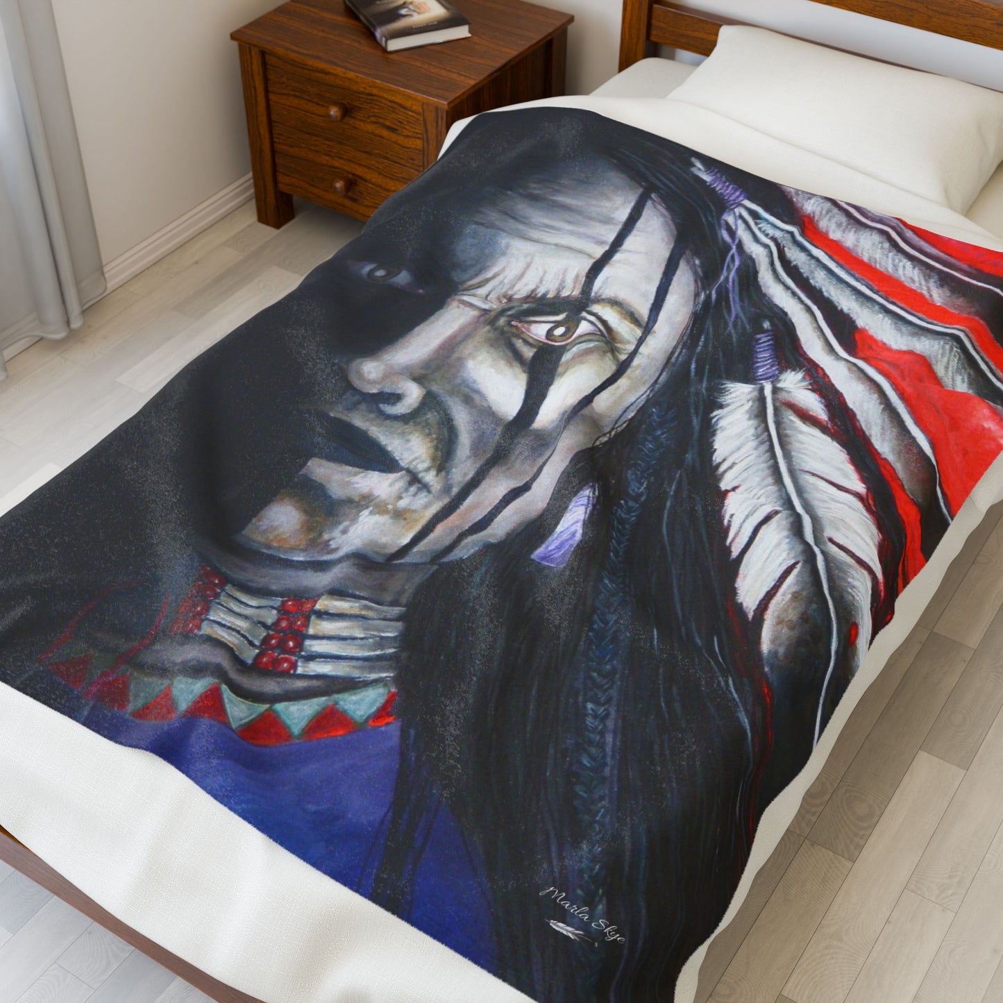Plush Blanket - "Spirit Warrior"