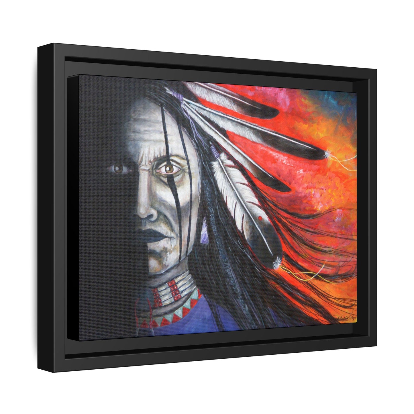 "Spirit Warrior" Artwork by Marla Skye Canvas Print