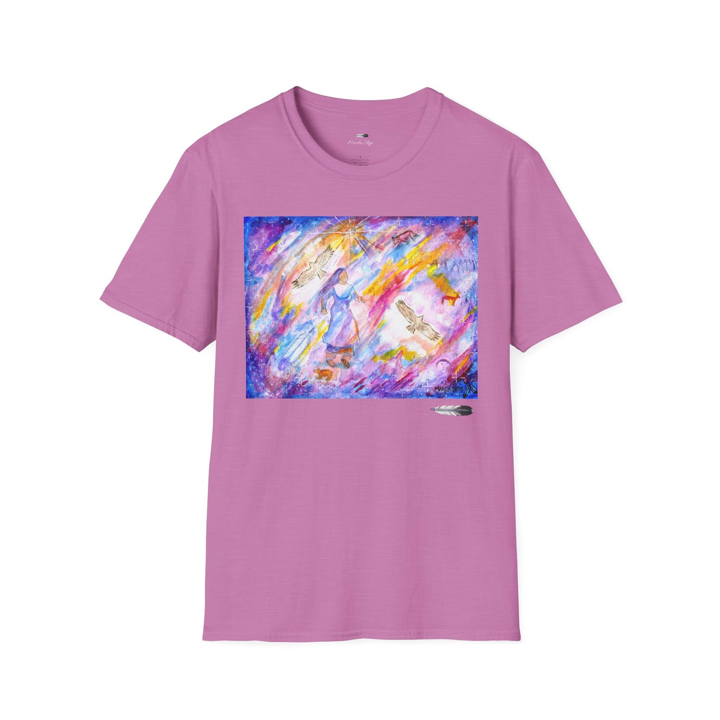 Colorful Softstyle T-Shirt, Artwork by Marla Skye
