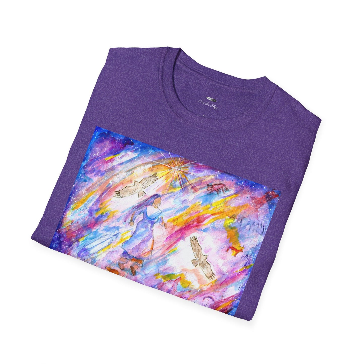 Colorful Softstyle T-Shirt, Artwork by Marla Skye