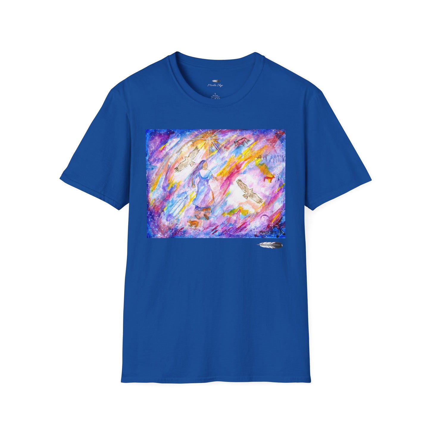 Colorful Softstyle T-Shirt, Artwork by Marla Skye