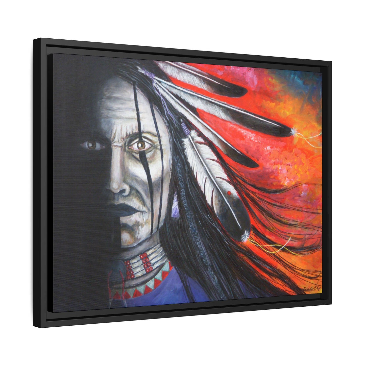 "Spirit Warrior" Artwork by Marla Skye Canvas Print