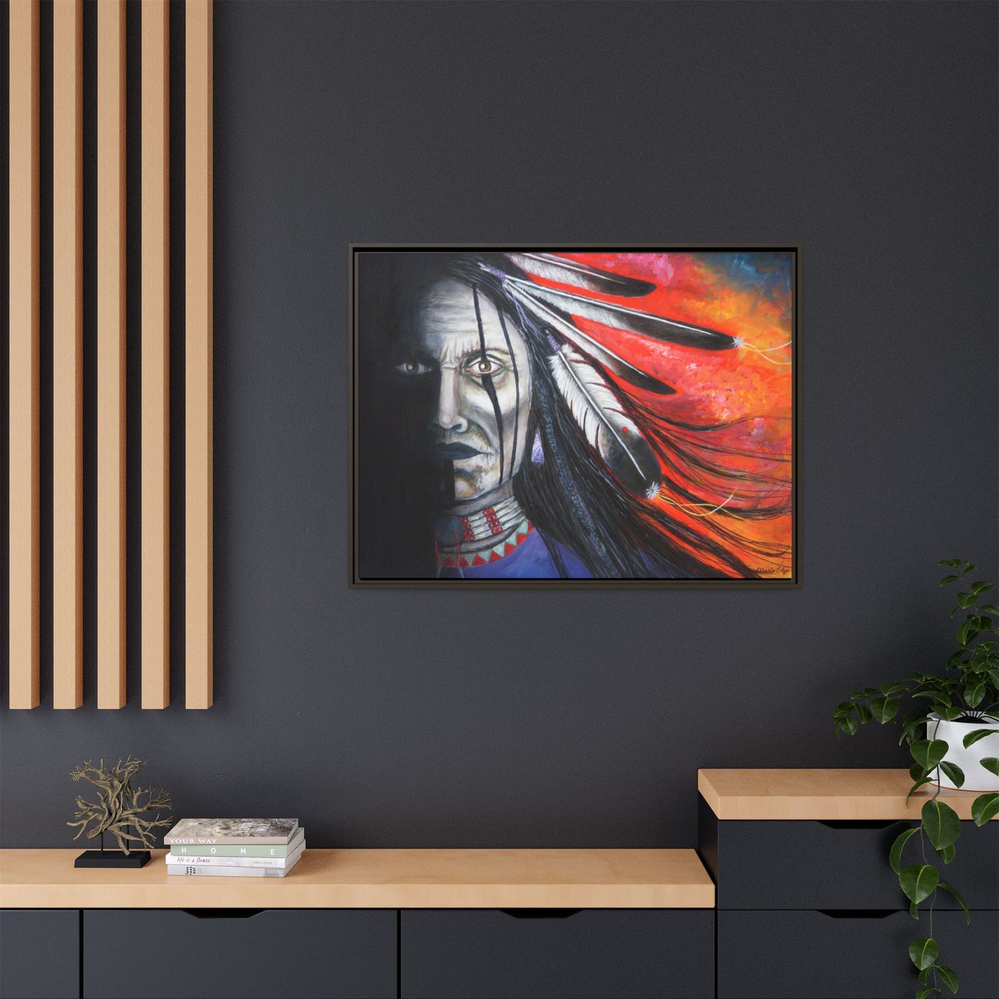 "Spirit Warrior" Artwork by Marla Skye Canvas Print