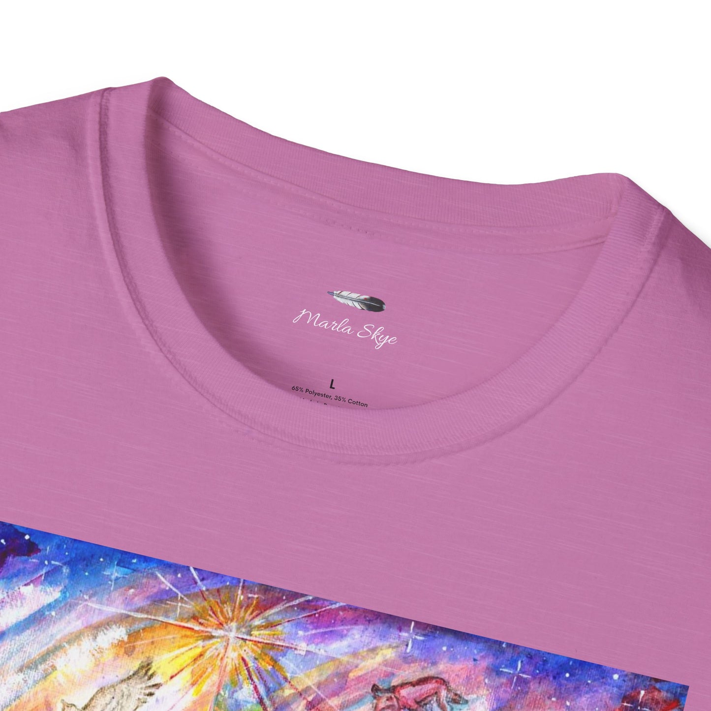 Colorful Softstyle T-Shirt, Artwork by Marla Skye