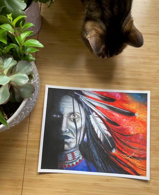 "Spirit Warrior" by Marla Skye Fine Art Print