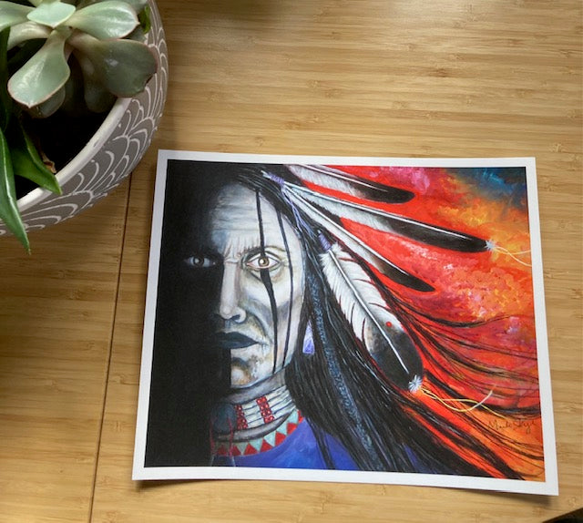 "Spirit Warrior" by Marla Skye Fine Art Print