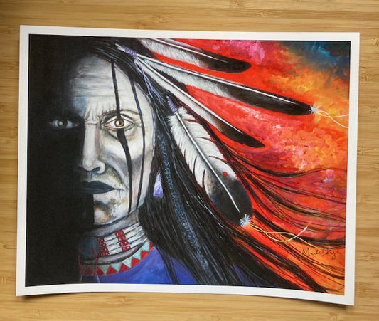 "Spirit Warrior" by Marla Skye Fine Art Print